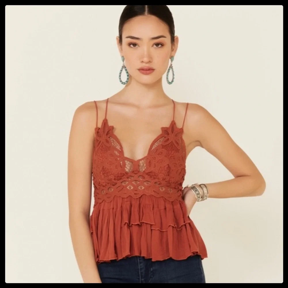 Free People Adella Cami in Copper